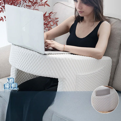 Coussin de lecture - ArmRestPillow™ - Blanc