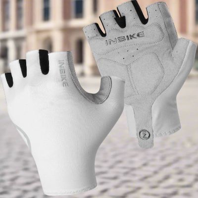Gants vélo - CyclingGloves™ - Moitié Blanc