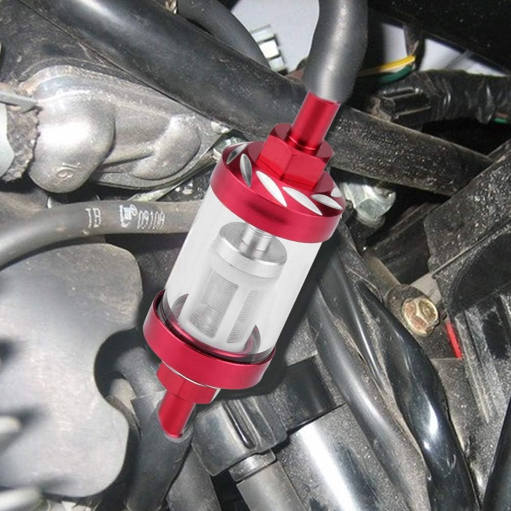 Filtre à carburant - MotorcycleFuelFilter™ - Noyau en aluminium Rouge