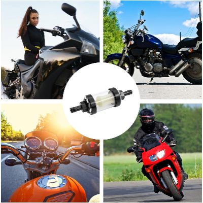 Filtre à carburant - MotorcycleFuelFilter™ - Noyau en plastique Noir