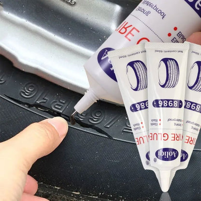 Réparation Pneu Crevé - CarTyreGlue™- Blanc