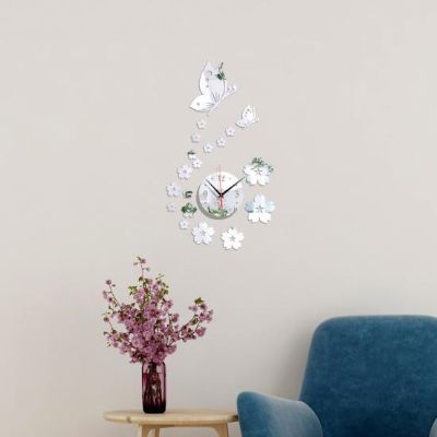 CrystalButterflyClocks™- Argent
