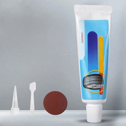 Réparation Pneu Crevé - TyreGlueLiquid™- Bleu