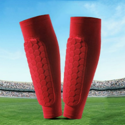 Protège Tibia - FootballLegSleeves™ - Rouge