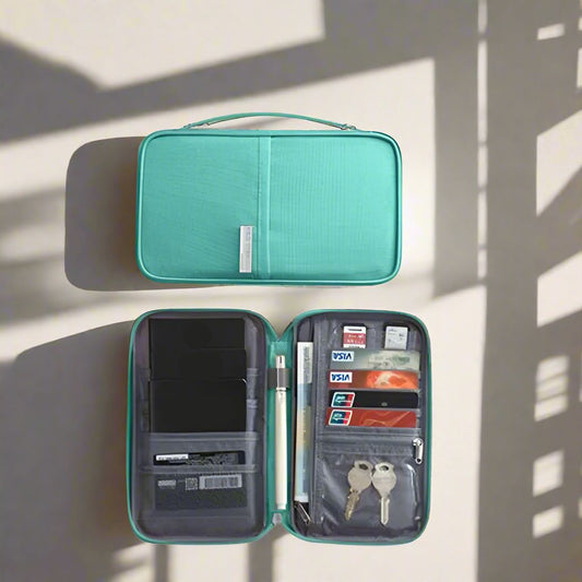 PortePasseportMultifonction™- Bleu Ciel