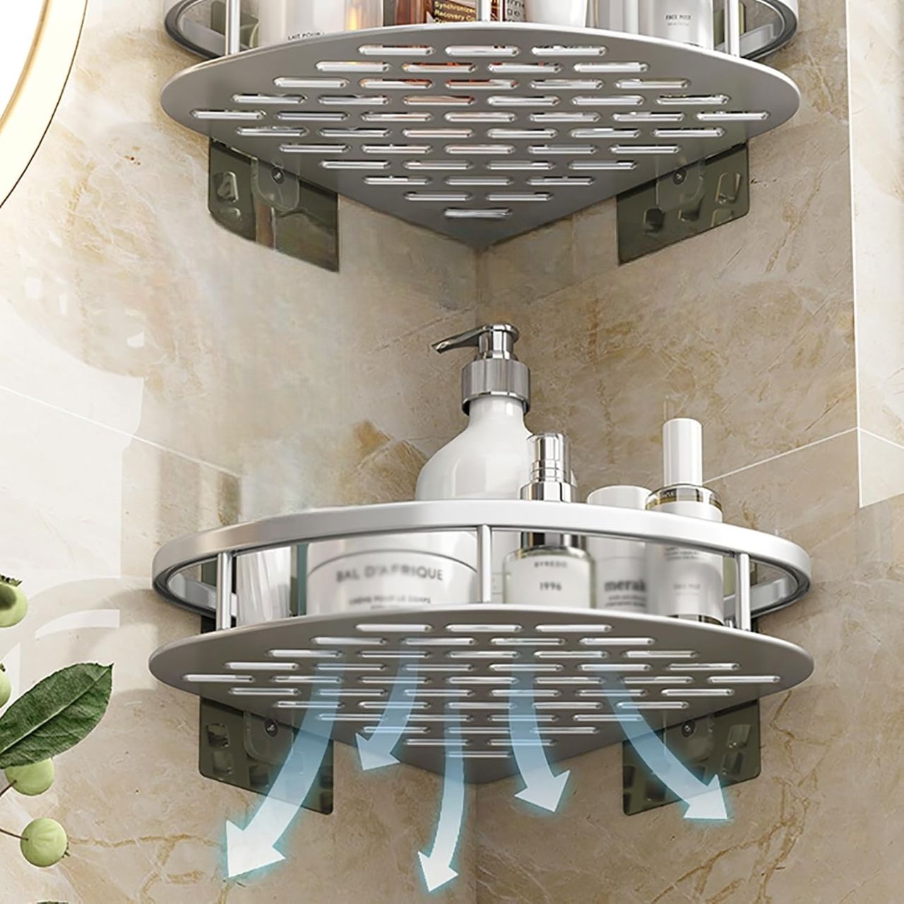 Étagère de Douche - ShelfBathroomOrganizer ™ - Diamant Argenté