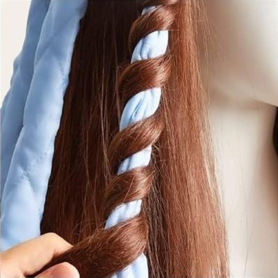 Rouleau à cheveux - HeatlessHairCurler™ - Bleu Ciel