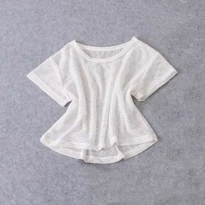 Haut de sport femme - WomenYogaShirt™ - Blanc