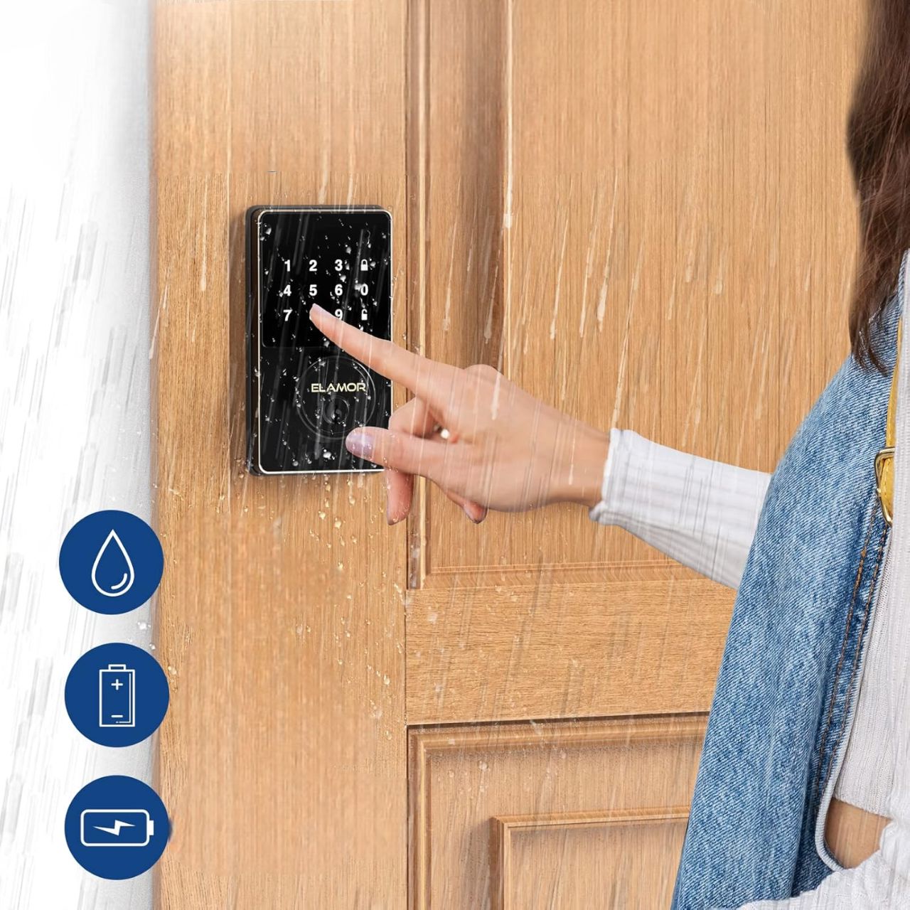Serrure de porte - SmartLockDoor™ - Noir