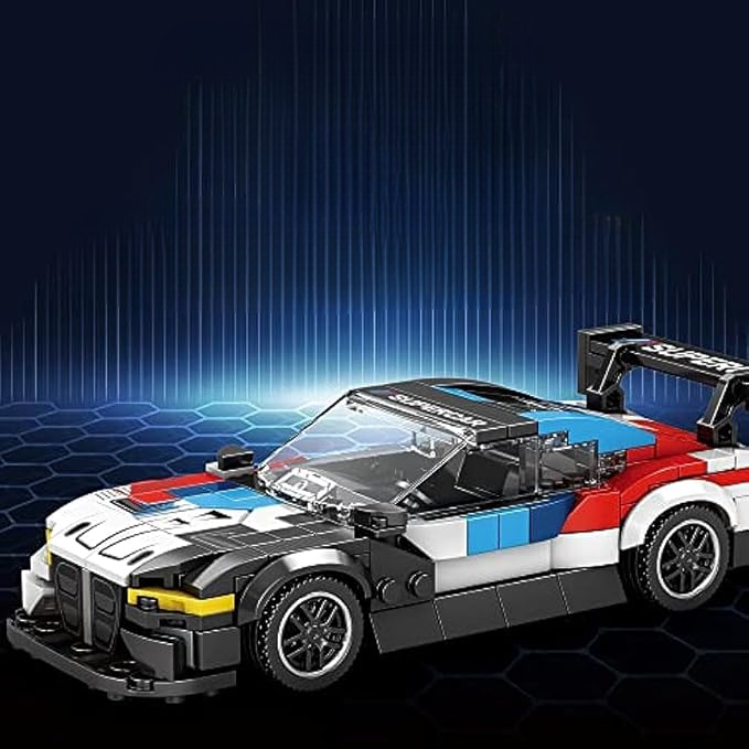 Bloc de Construction - SportsCarAssemblage™ - Blanc
