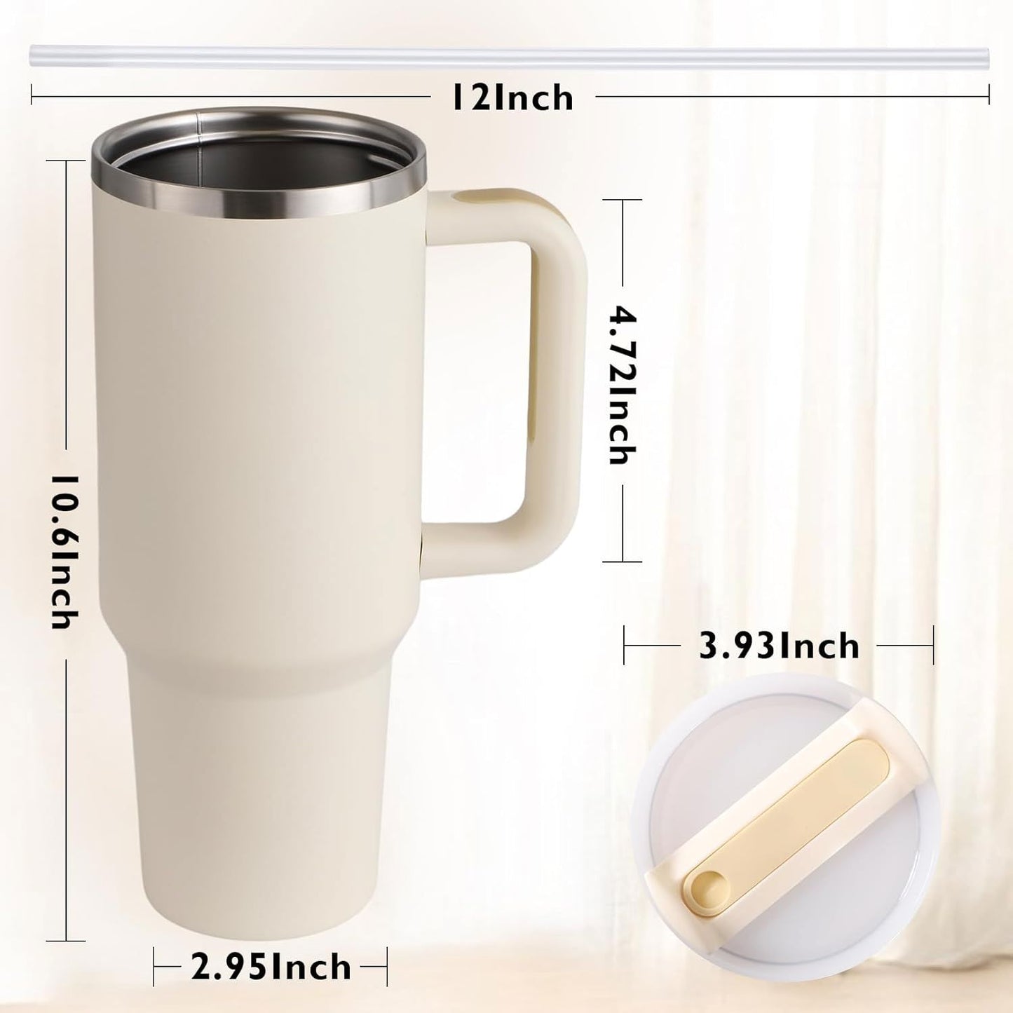 Tasse Isotherme - ThermalMug™ - Ivoire