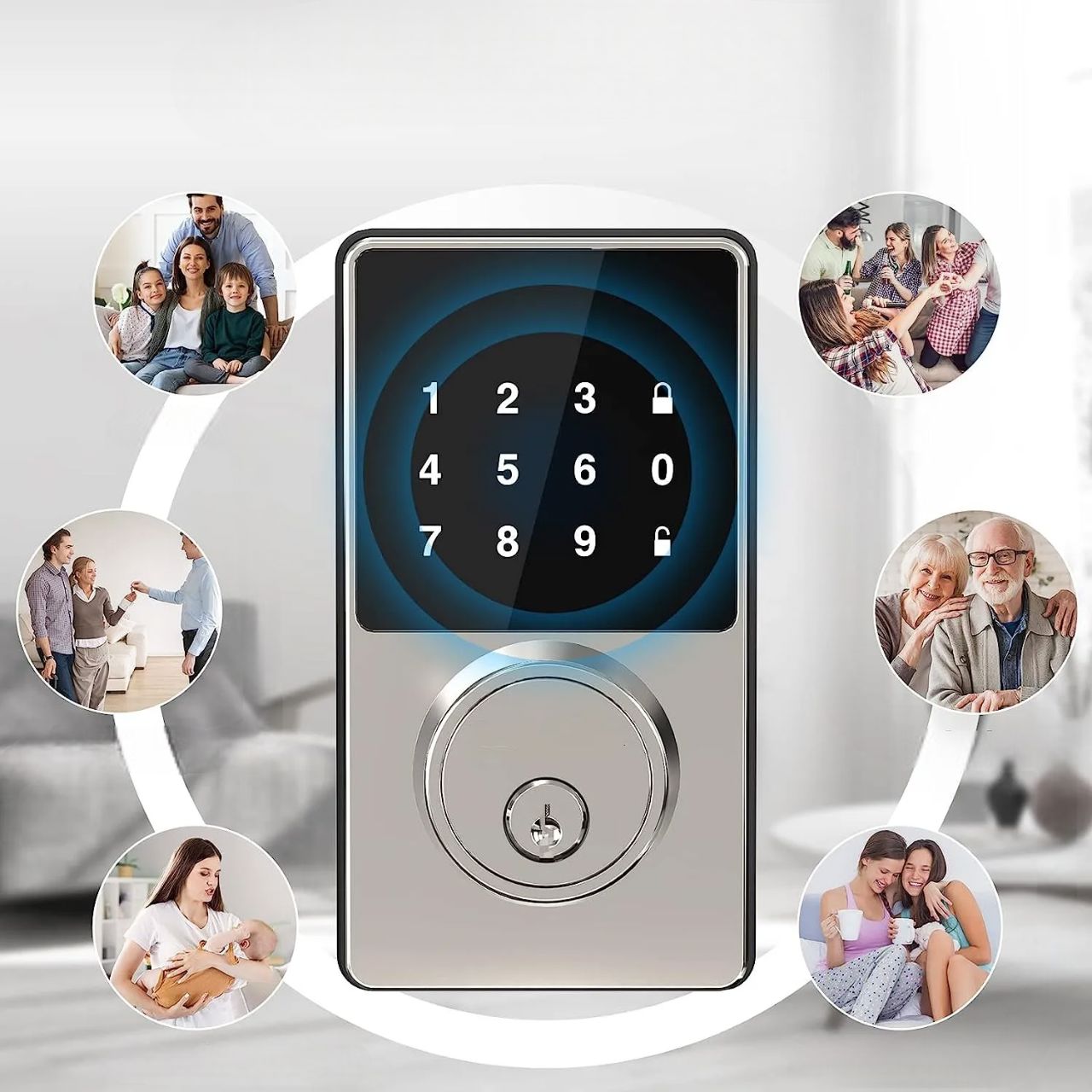 Serrure de porte - SmartLockDoor™ - Gris