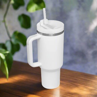 Tasse Isotherme - ThermalMug™ - Blanc
