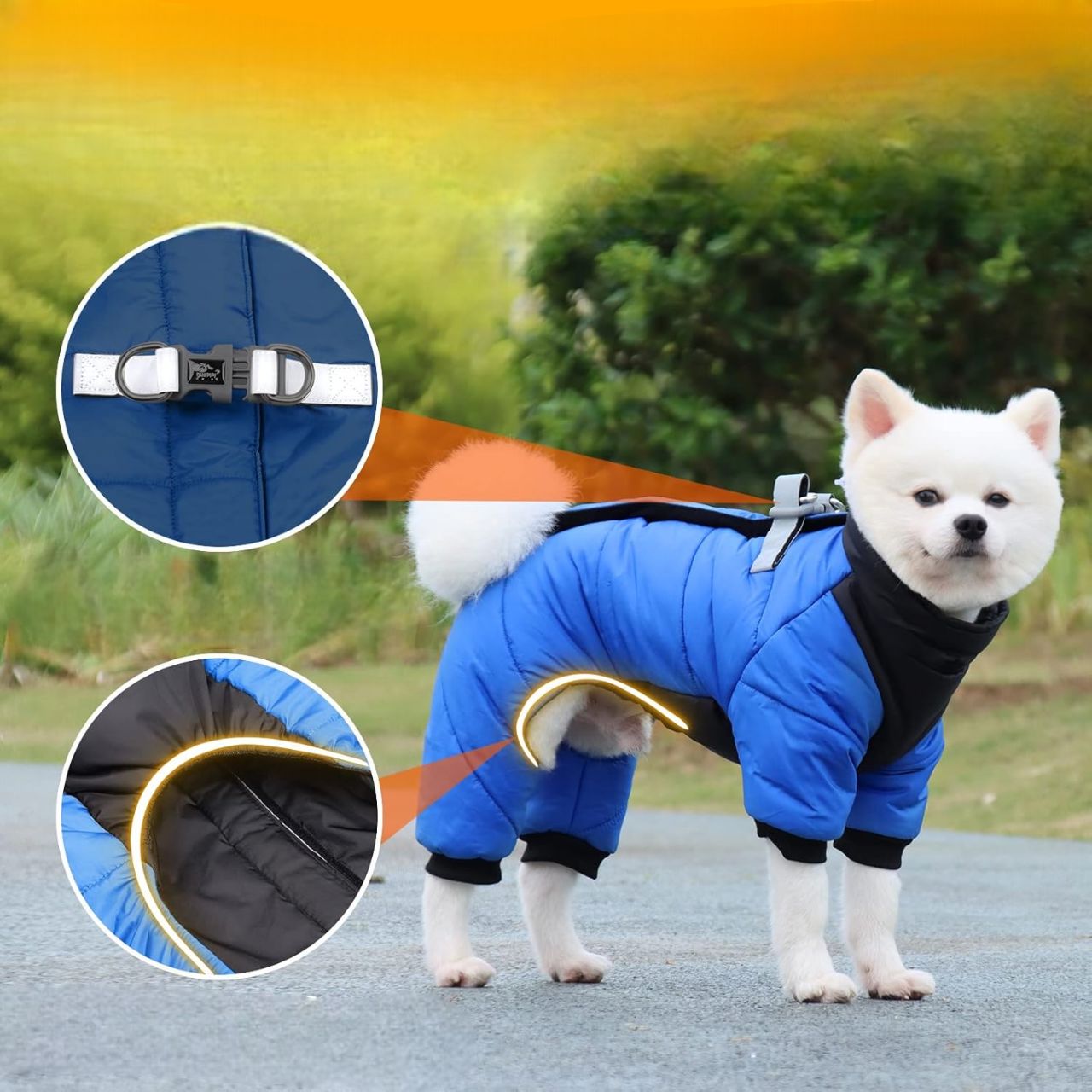 Doudoune pour Chien - WarmJacketDog™ - Bleu