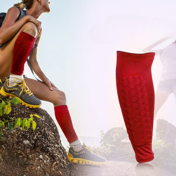 Protège Tibia - FootballLegSleeves™ - Rouge