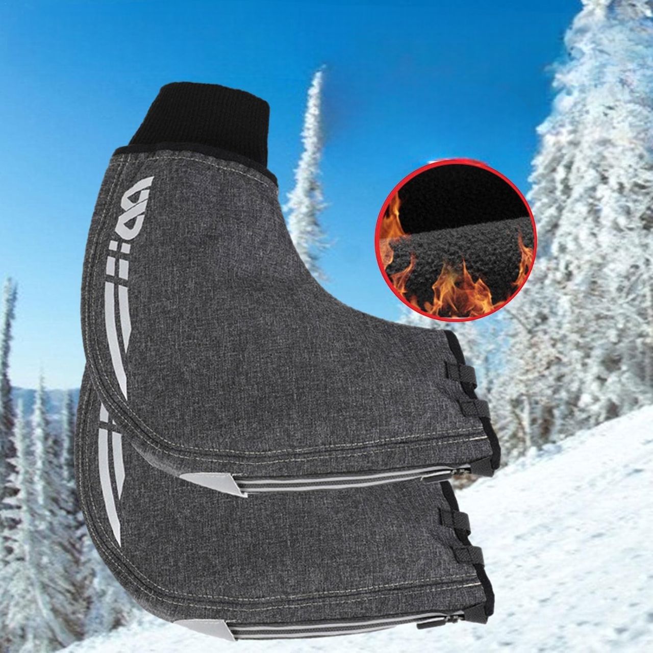 Gant Thermique - HandlebarGloves™ - Gris