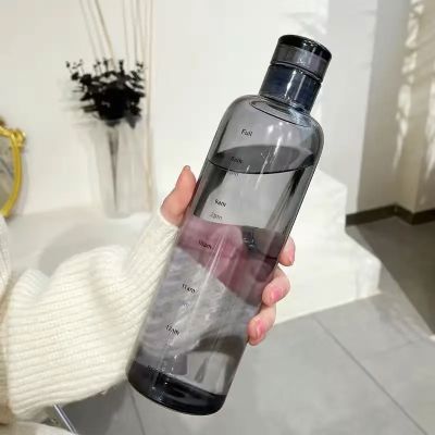 Gourde de sport - HikingWaterBottle™ - Noir Transparent