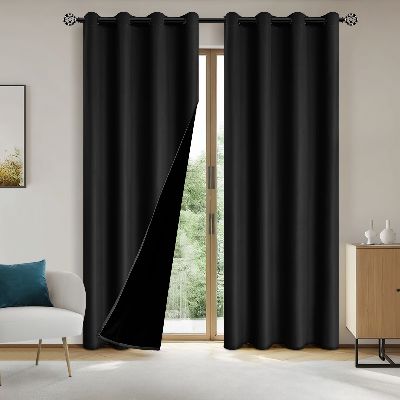 Rideau Occultant - SunProtectionCurtains™ - Noir