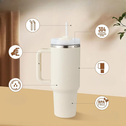 Tasse Isotherme - ThermalMug™ - Ivoire