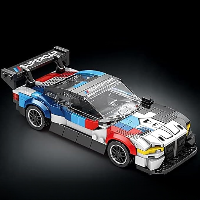 Bloc de Construction - SportsCarAssemblage™ - Blanc
