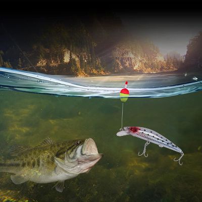 Leurre de peche - FishingLureBait™ - Blanc & Rouge