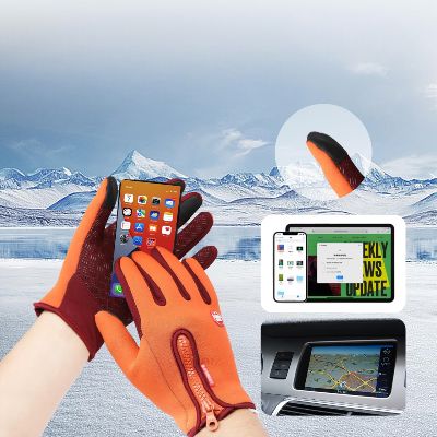 Gant Thermique - WinterCyclingGloves™ - Orange
