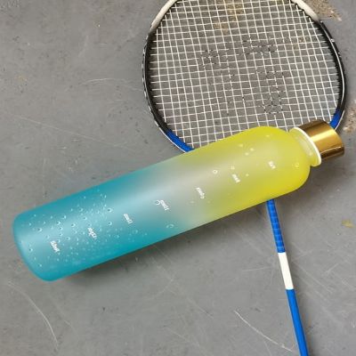 Gourde de sport - BottleTimeMarker™ - Jaune&Bleu