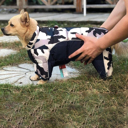 Doudoune pour Chien - WarmJacketDog™ - Camouflage Gris