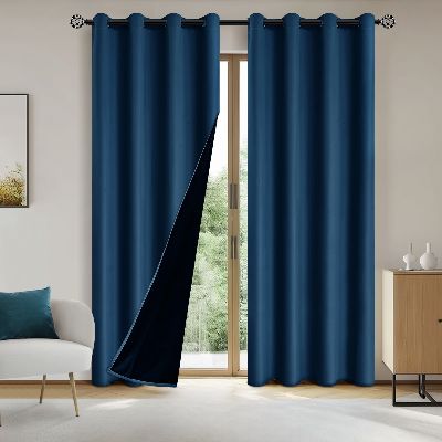 Rideau Occultant - SunProtectionCurtains™ - Bleu Foncé
