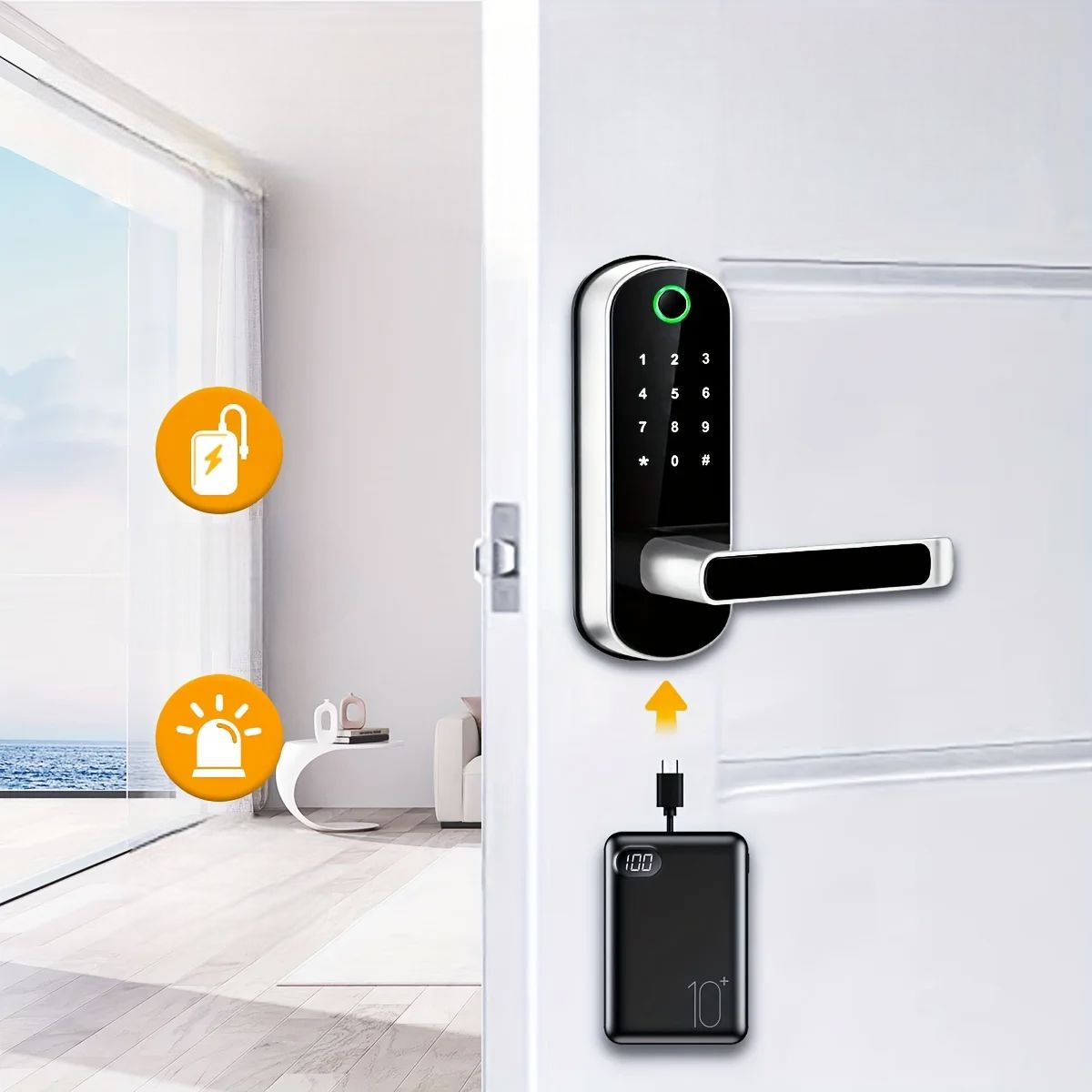 Serrure Connectée - SmartLockSecurity™ - Argenté