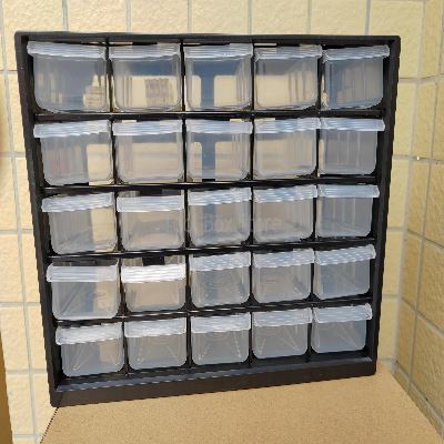 Boîte de Rangement  - StoragePartsBox™ - Noir