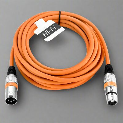 Cable XLR Male Femelle - MicrophoneExtensionCable™ - Orange