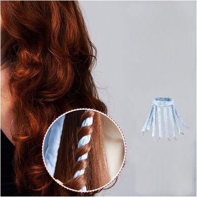 Rouleau à cheveux - HeatlessHairCurler™ - Bleu Ciel