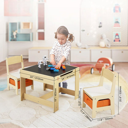 Table pour Enfant - MeubleMultifonction™- Noir