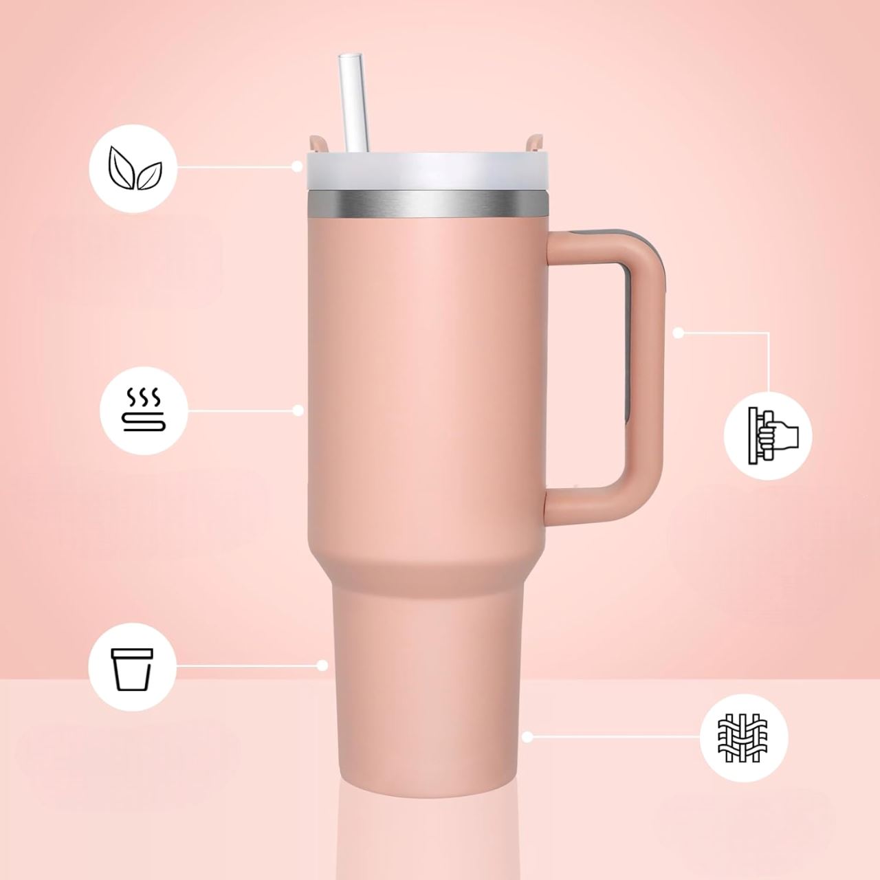 Tasse Isotherme - ThermalMug™ - Saumon