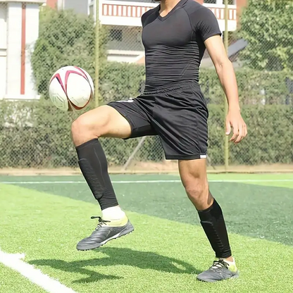 Protège Tibia - FootballLegSleeves™ - Noir