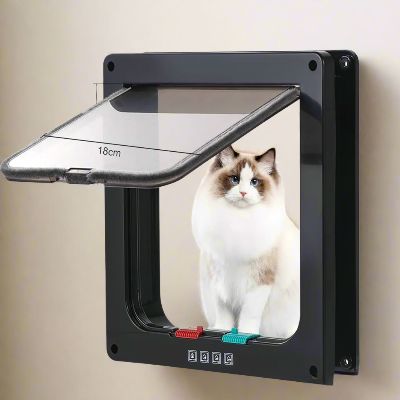 Chatière Électronique - SmartPetDoor™ - Noir