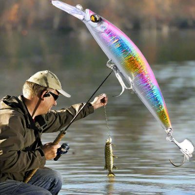 Leurre de peche - FishingLureBait™ - Gris Coloré