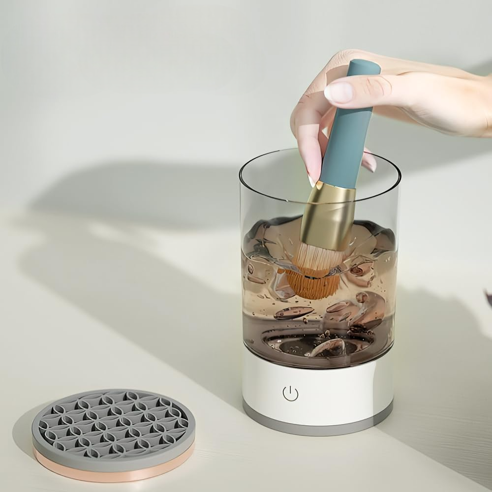 Nettoyeur Pinceau Maquillage - ElectricBrushCleaner™ - Noir