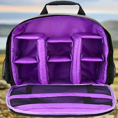 Sac appareil photo - MultifunctionalBackpack™ - Violet