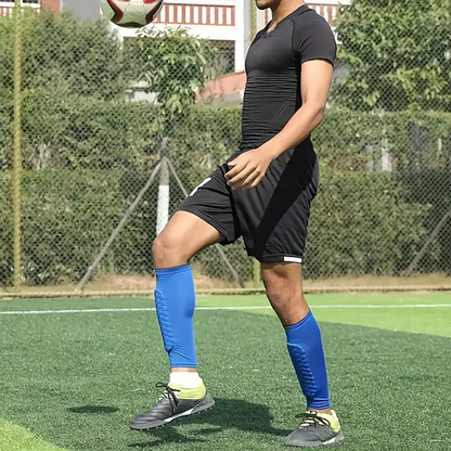 Protège Tibia - FootballLegSleeves™ - Bleu