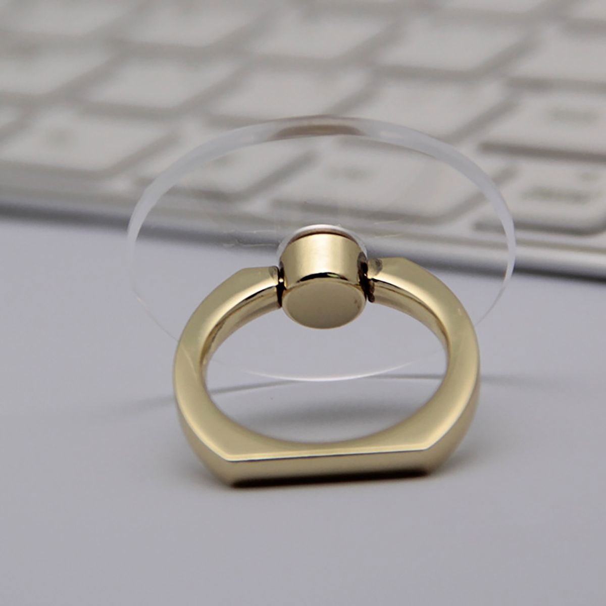 Support de Téléphone - TransparentCellPhoneRing™ - Rond Doré