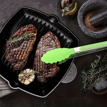 Pince à barbecue - SiliconeBBQGrilling™ - Vert