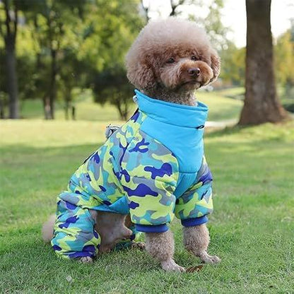 Doudoune pour Chien - WarmJacketDog™ - Camouflage Cyan