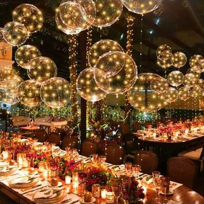 Ballon lumineux - TransparentLedBalloons™ - Orange