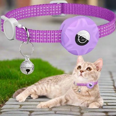 Collier Airtag Chat - CatAirTagCollar™ - Violet