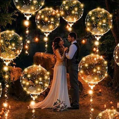 Ballon lumineux - TransparentLedBalloons™ - Orange