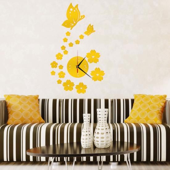 CrystalButterflyClocks™- Doré