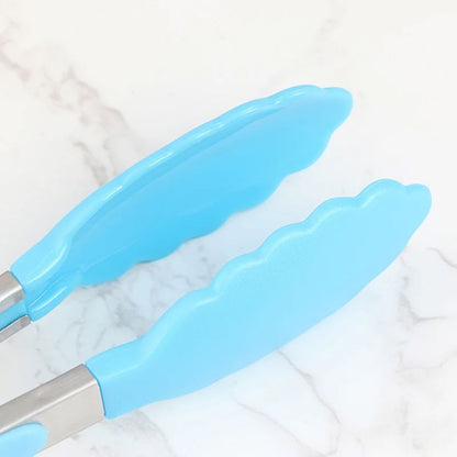 Pince à barbecue - SiliconeBBQGrilling™ - Bleu Ciel