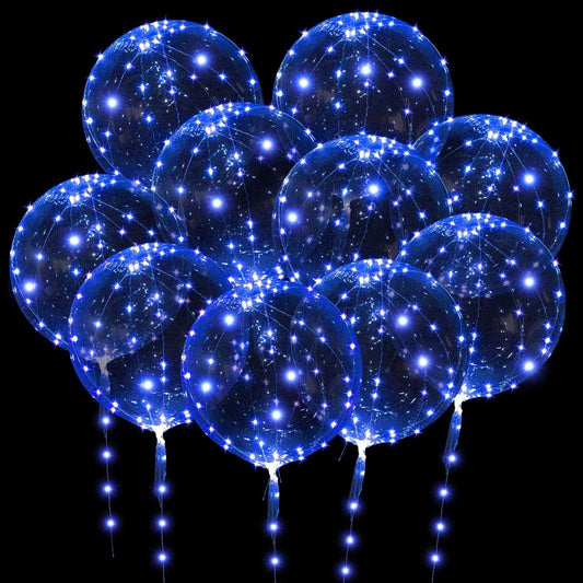 Ballon lumineux - TransparentLedBalloons™ - Bleu